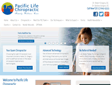 Tablet Screenshot of pacificlifechiropracticguam.com